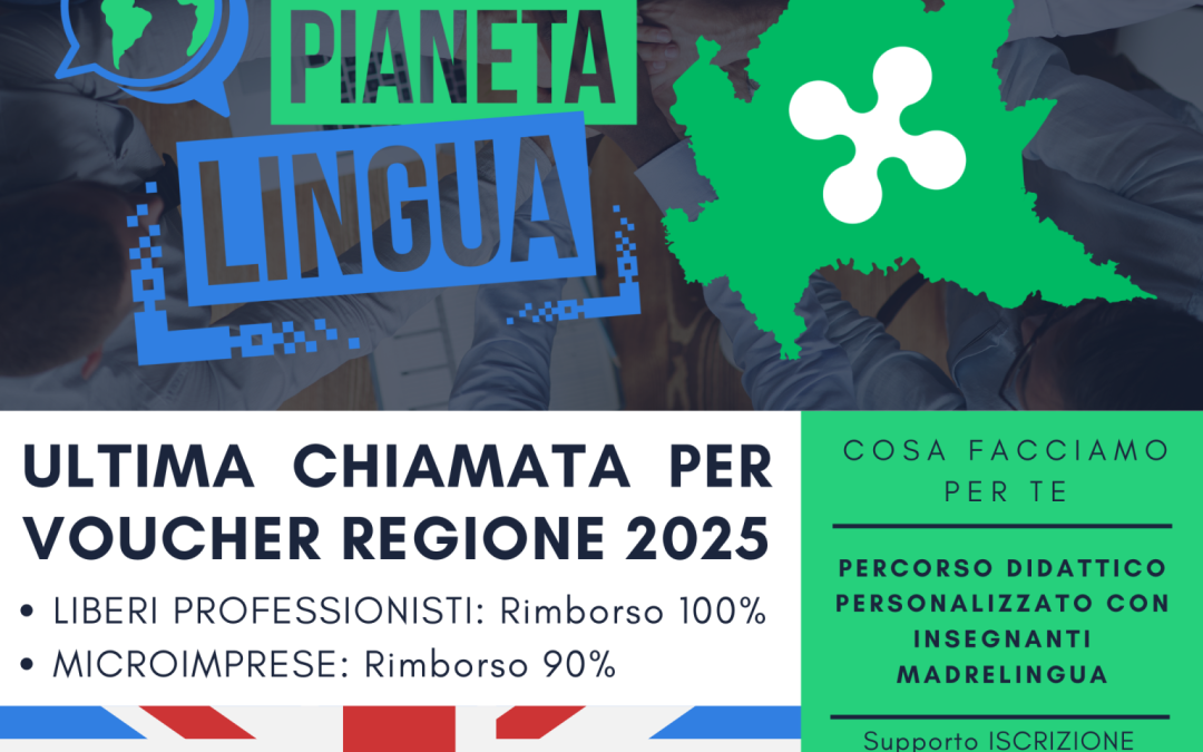 Inglese finanziato al 100% in Lombardia 👉 Ultima chiamata!